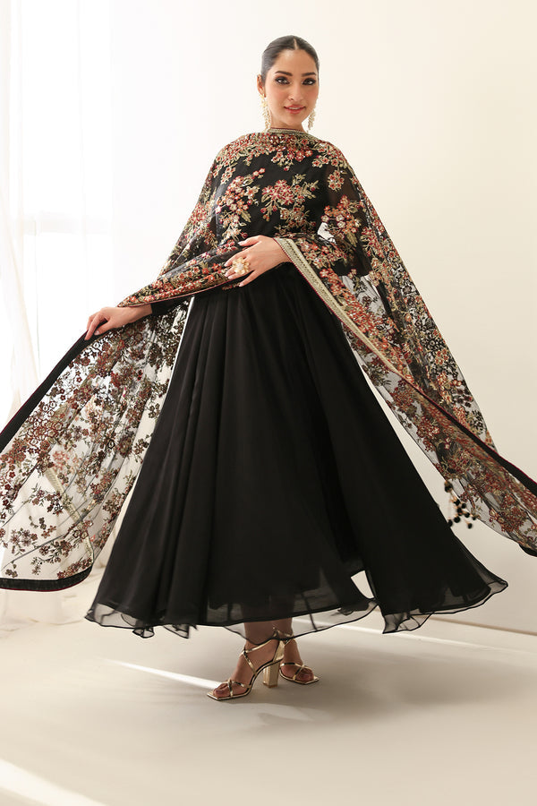 Baroque | Luxury Pret 25 | EMBROIDERED CHIFFON PR-1161 - House Of Hania