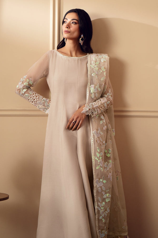 Baroque | Luxury Pret 25 | EMBROIDERED CHIFFON PR-893 - House Of Hania