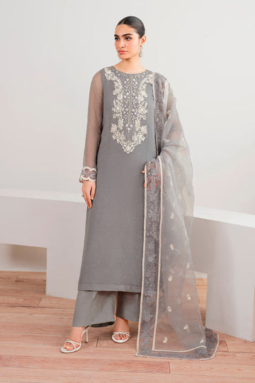 Baroque | Luxury Pret 25 | EMBROIDERED CHIFFON PR-991 - House Of Hania