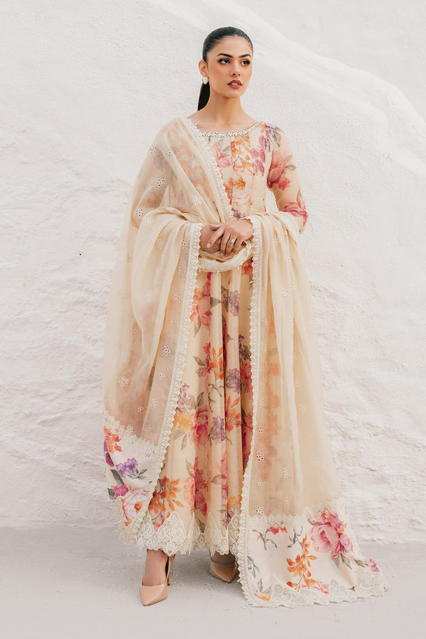 Baroque | Luxury Pret 25 | EMBROIDERED COTTON PATTI PR-1091 - House Of Hania