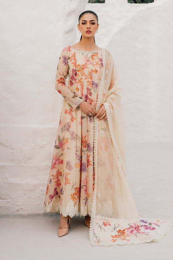 Baroque | Luxury Pret 25 | EMBROIDERED COTTON PATTI PR-1091 - House Of Hania