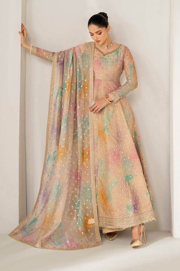 Baroque | Luxury Pret 25 | EMBROIDERED COTTON PATTI PR-1138 - House Of Hania