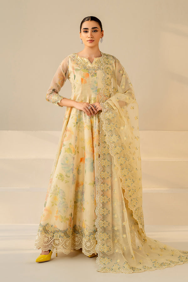 Baroque | Luxury Pret 25 | EMBROIDERED COTTON PATTI PR-1180 - House Of Hania