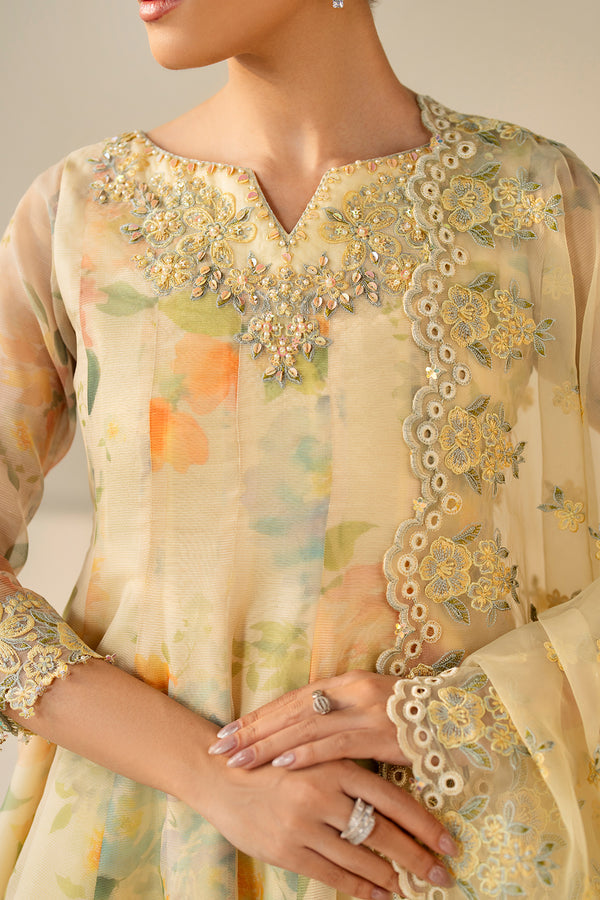 Baroque | Luxury Pret 25 | EMBROIDERED COTTON PATTI PR-1180 - House Of Hania