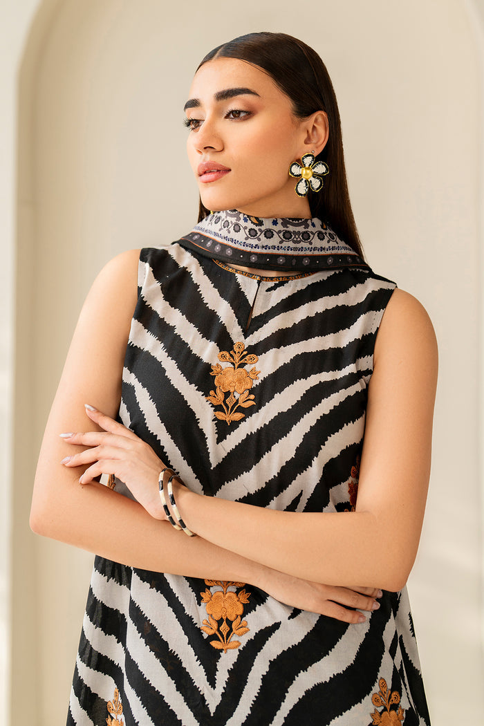 Lawn Suit (3-Piece) by Baroque – UF-4206, Photo 3