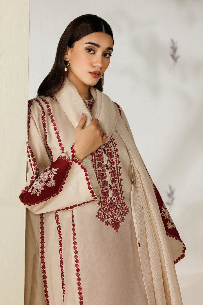 Lawn Suit (3-Piece) by Baroque – UF-4421, Photo 3