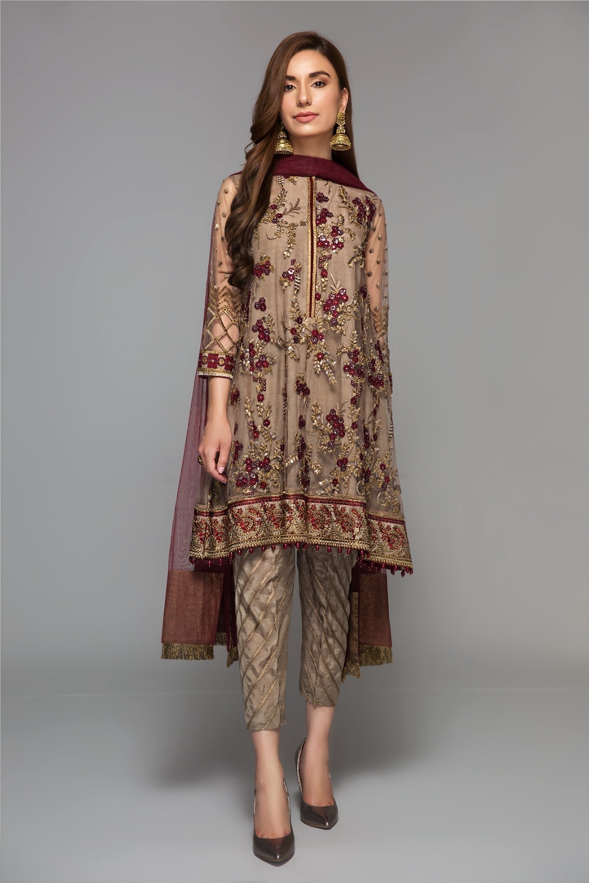 Chiffon Suit (3-Piece) by Baroque – SF-14