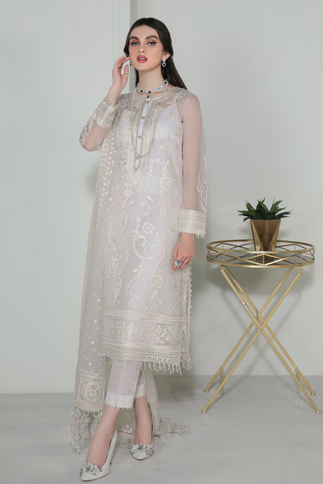 Baroque | Stitched Formals | SF-186 - House Of Hania