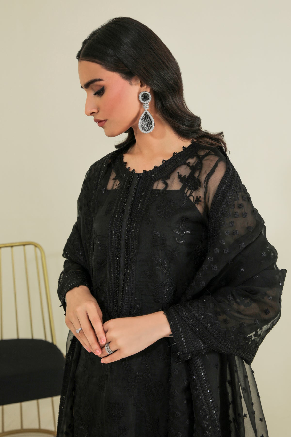 Organza Suit (3-Piece) by Baroque – SF-235, Photo 2