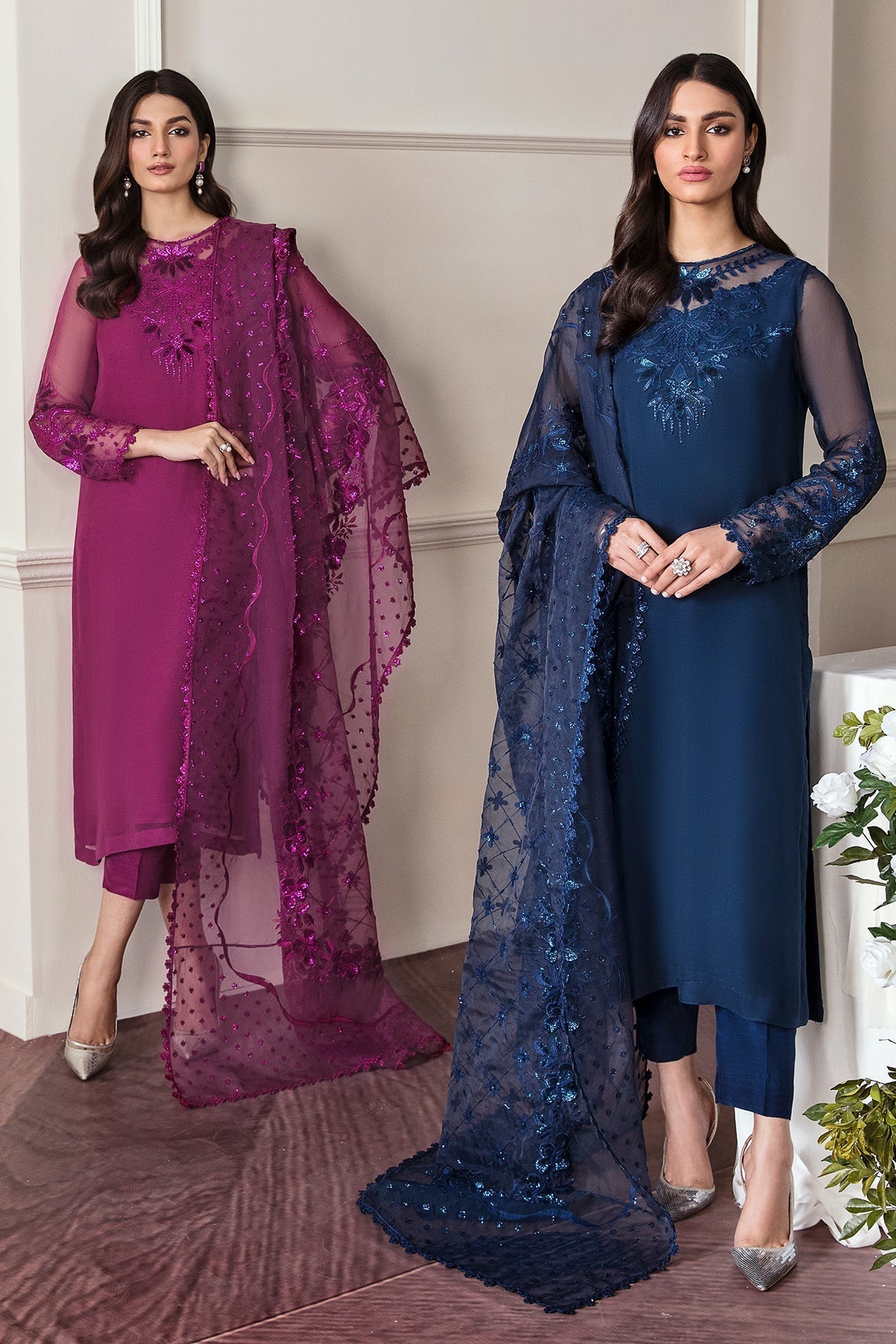 Organza Suit (3-Piece) by Baroque – SF-292, Photo 7