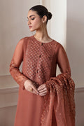 Rust Organza Suit (3-Piece) by Baroque – SF-296, Photo 4