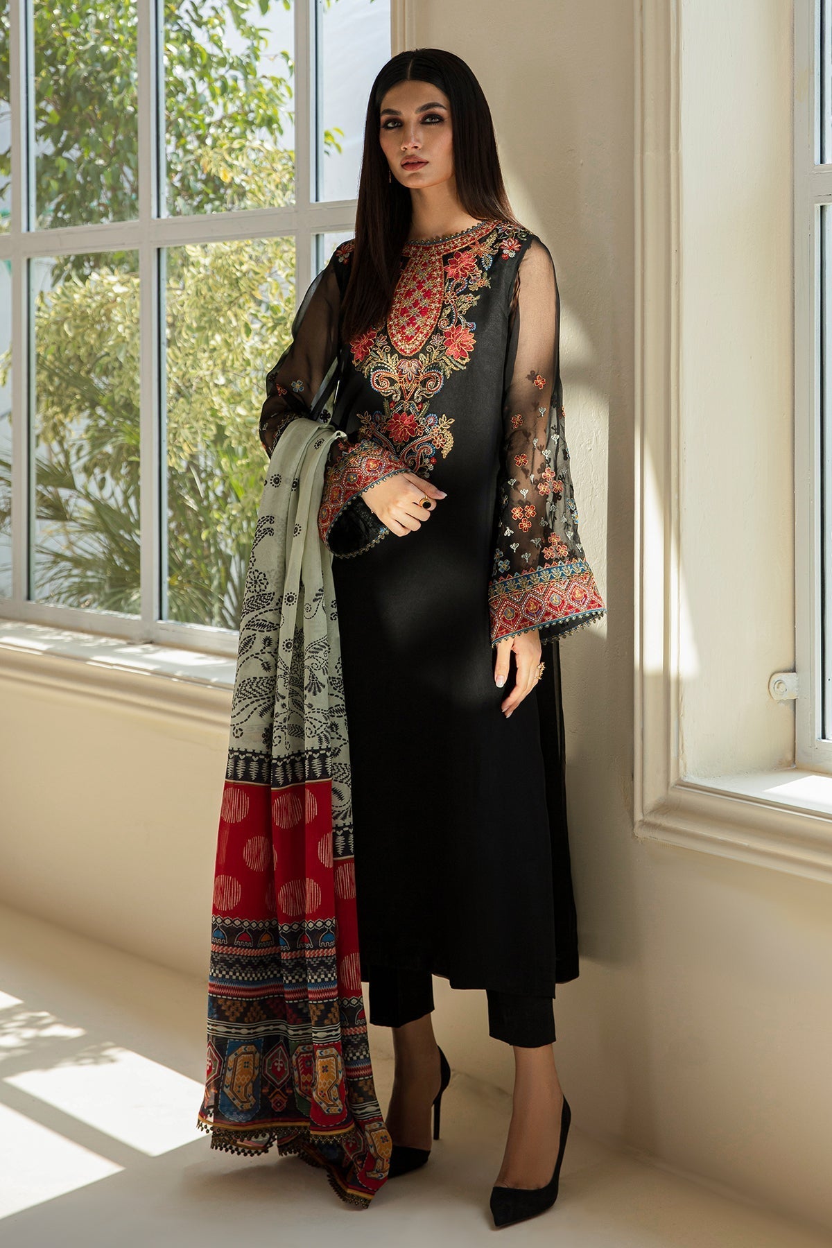 Organza Suit (3-Piece) by Baroque – SF-388