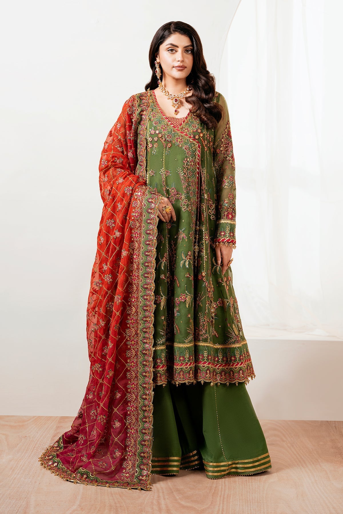 Organza Suit (3-Piece) by Baroque – SF-4037