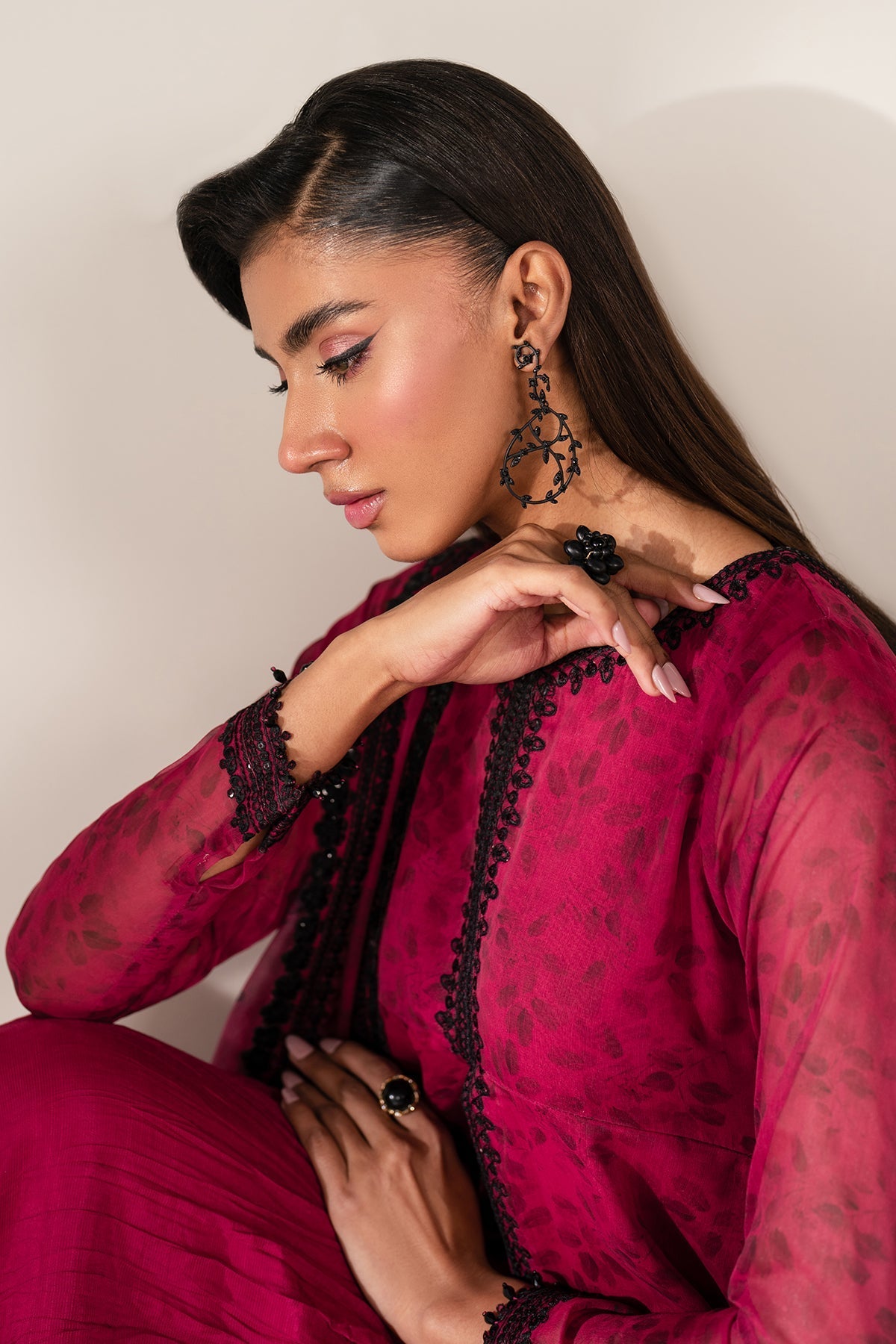 Organza Suit (3-Piece) by Baroque – SF-4138, Photo 5