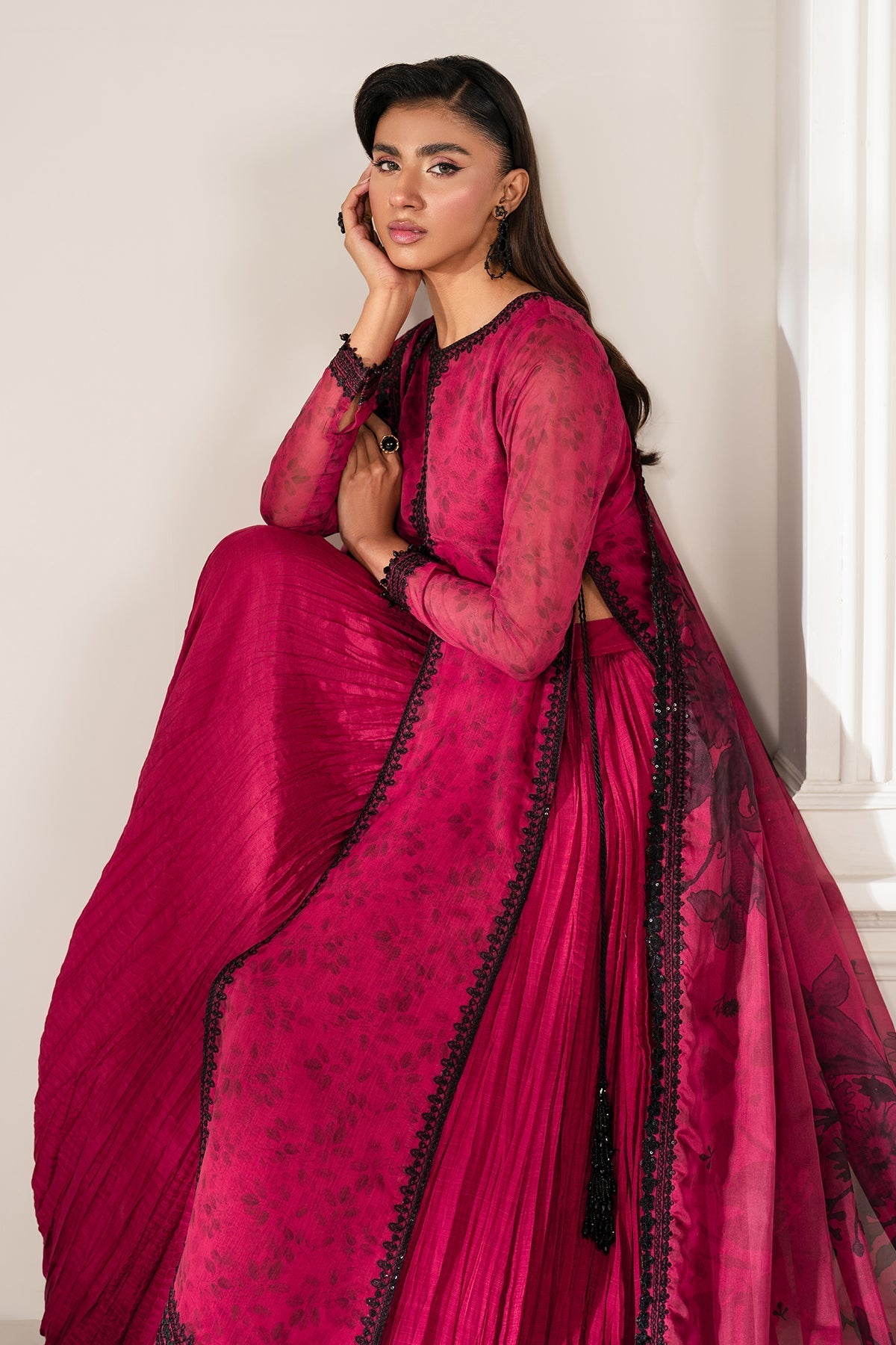 Organza Suit (3-Piece) by Baroque – SF-4138, Photo 7