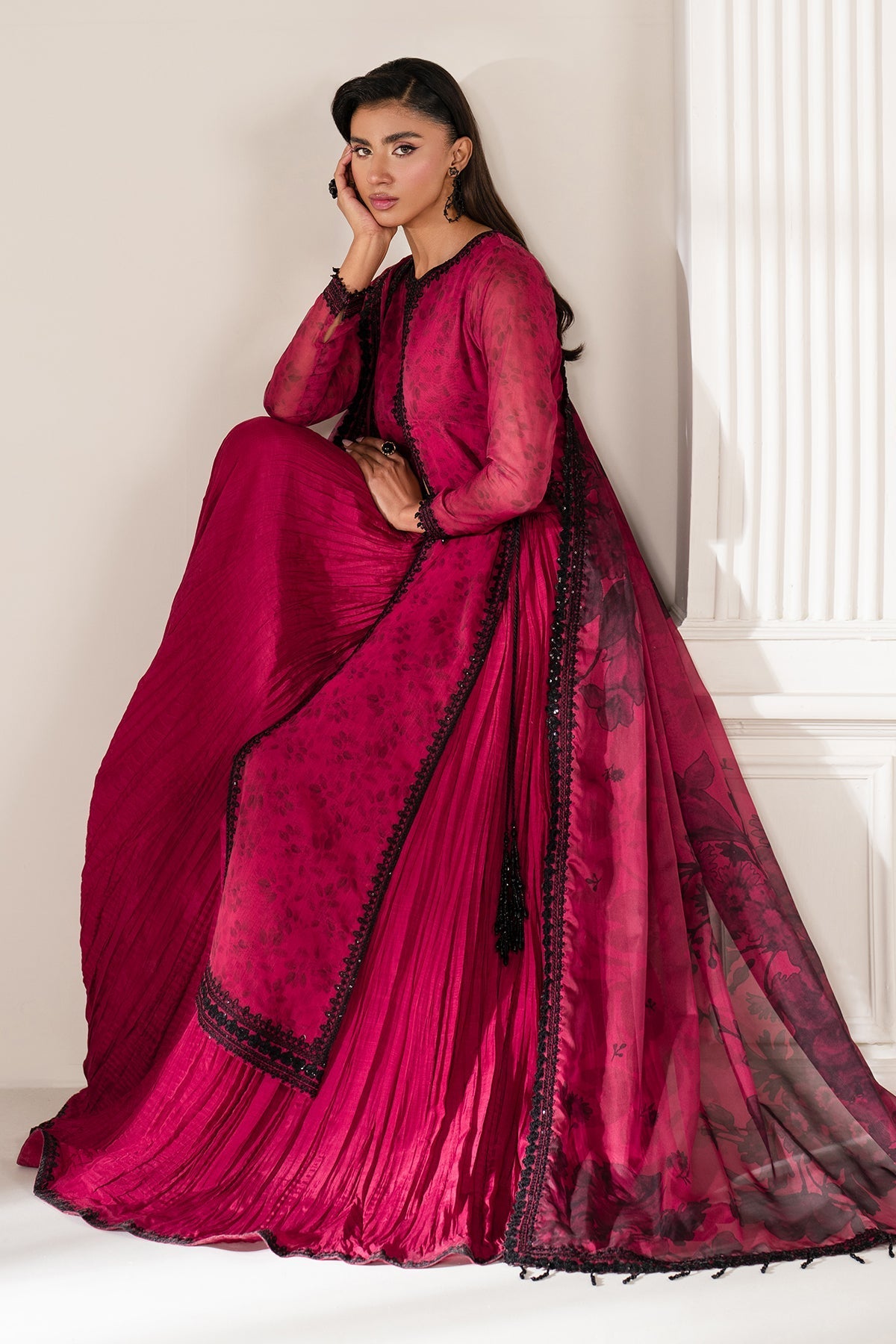 Organza Suit (3-Piece) by Baroque – SF-4138, Photo 8