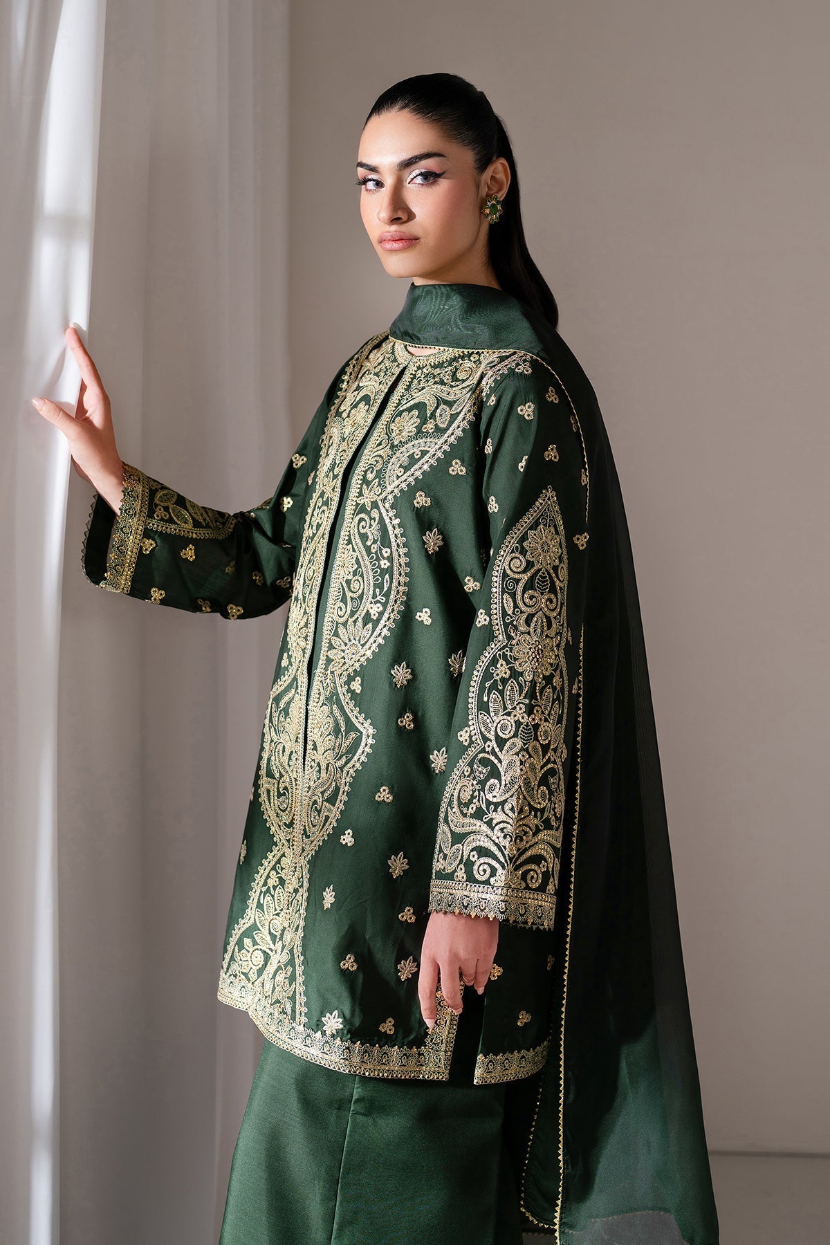 Raw Silk Suit (3-Piece) by Baroque – SF-4139, Photo 4