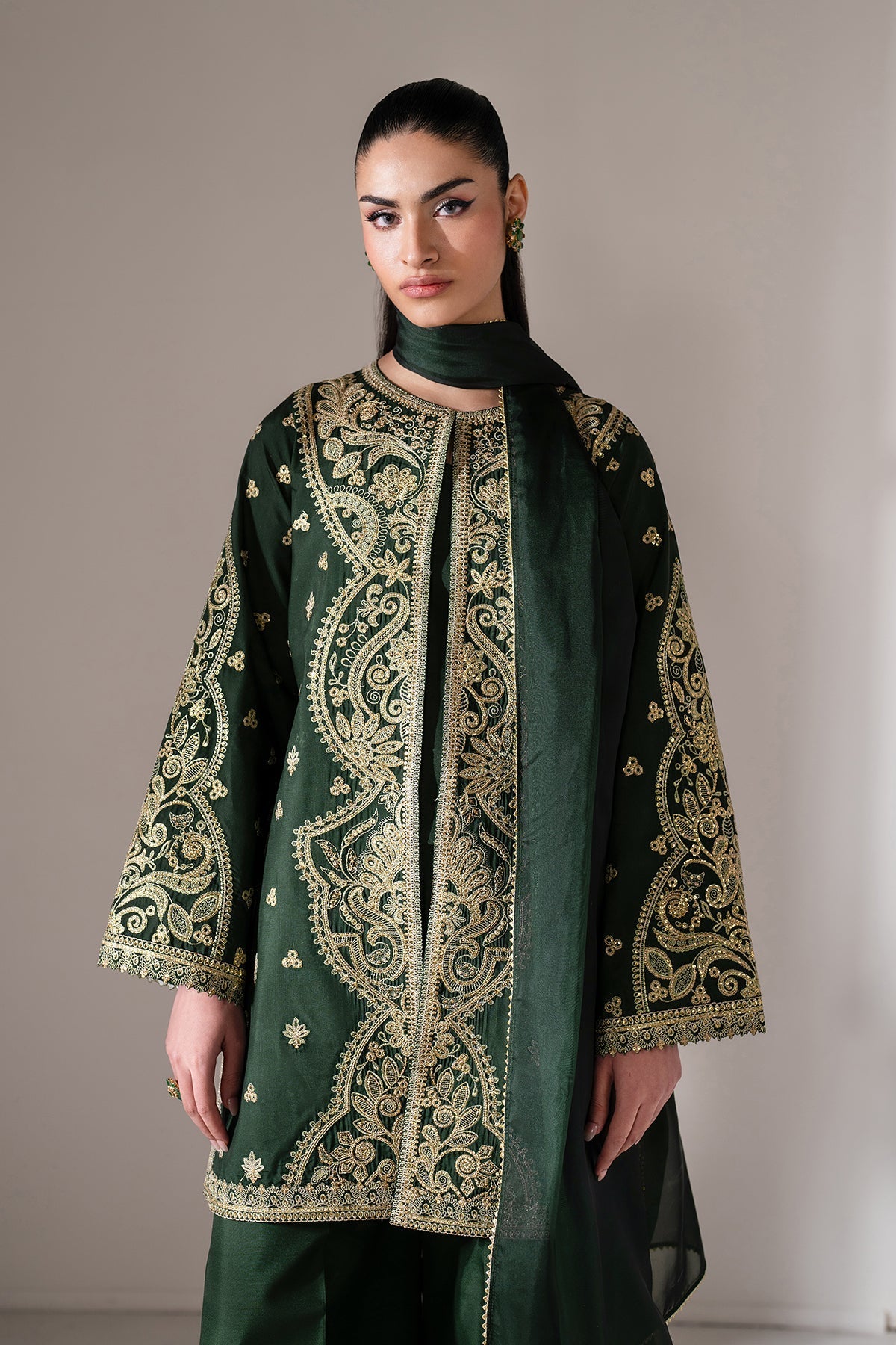 Raw Silk Suit (3-Piece) by Baroque – SF-4139, Photo 5