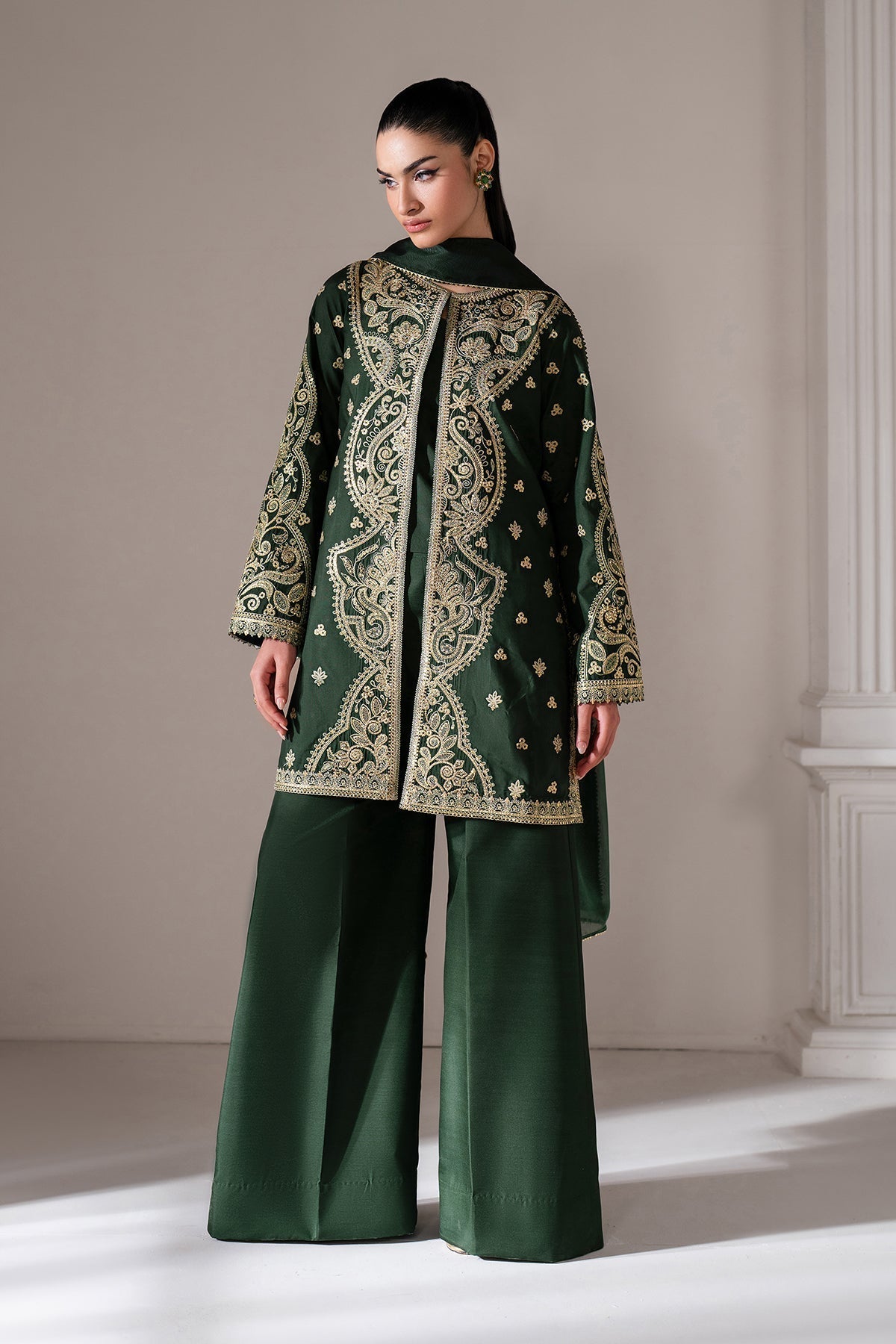 Raw Silk Suit (3-Piece) by Baroque – SF-4139, Photo 6