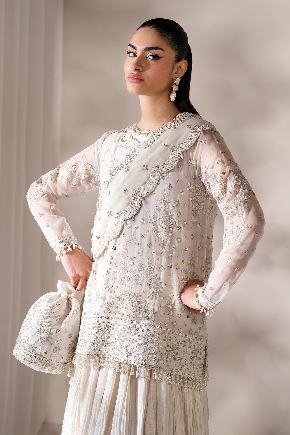 Chiffon Suit (3-Piece) by Baroque – SF-4140, Photo 4
