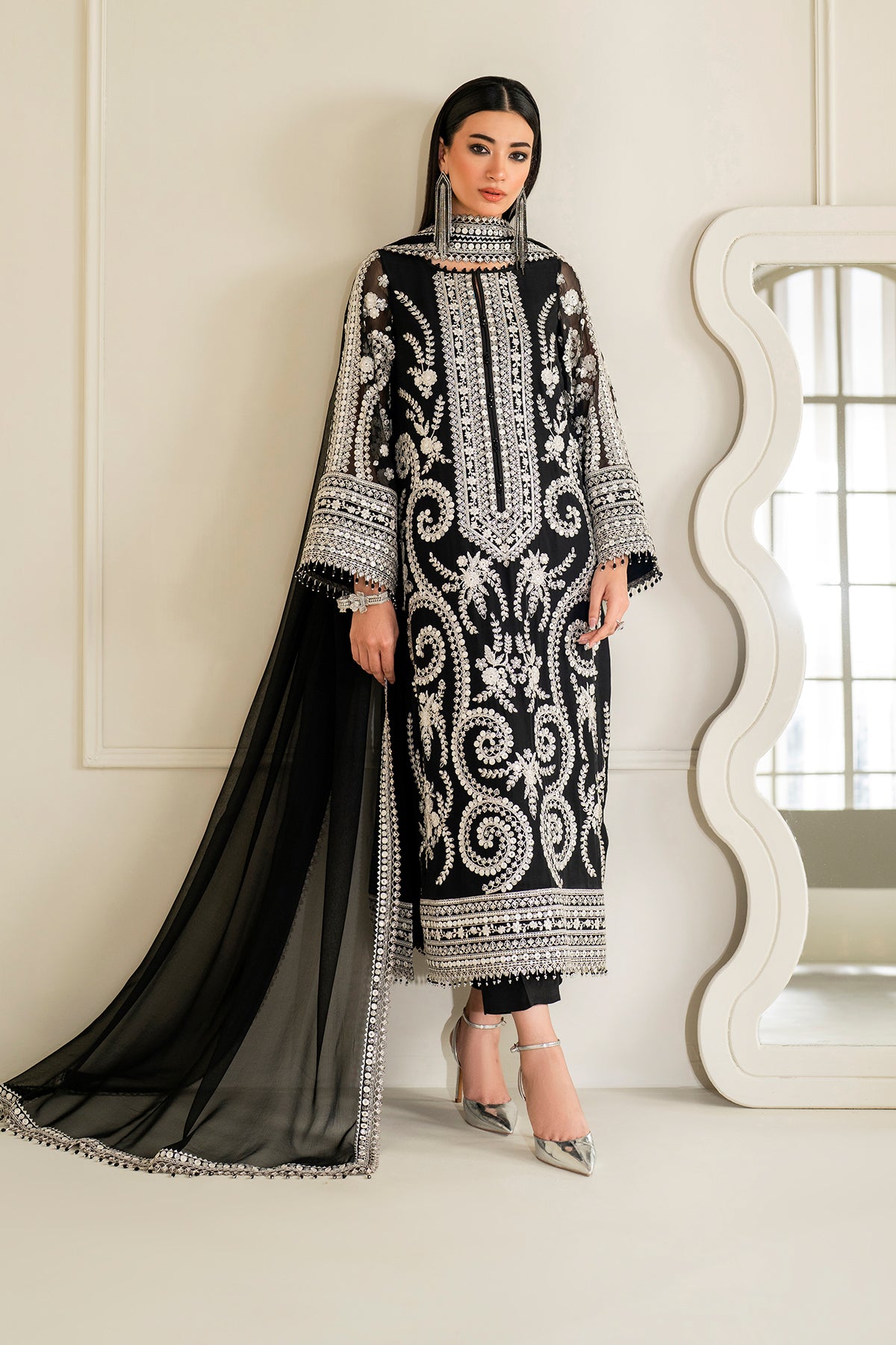 Organza Suit (3-Piece) by Baroque – SF-4158, Photo 6