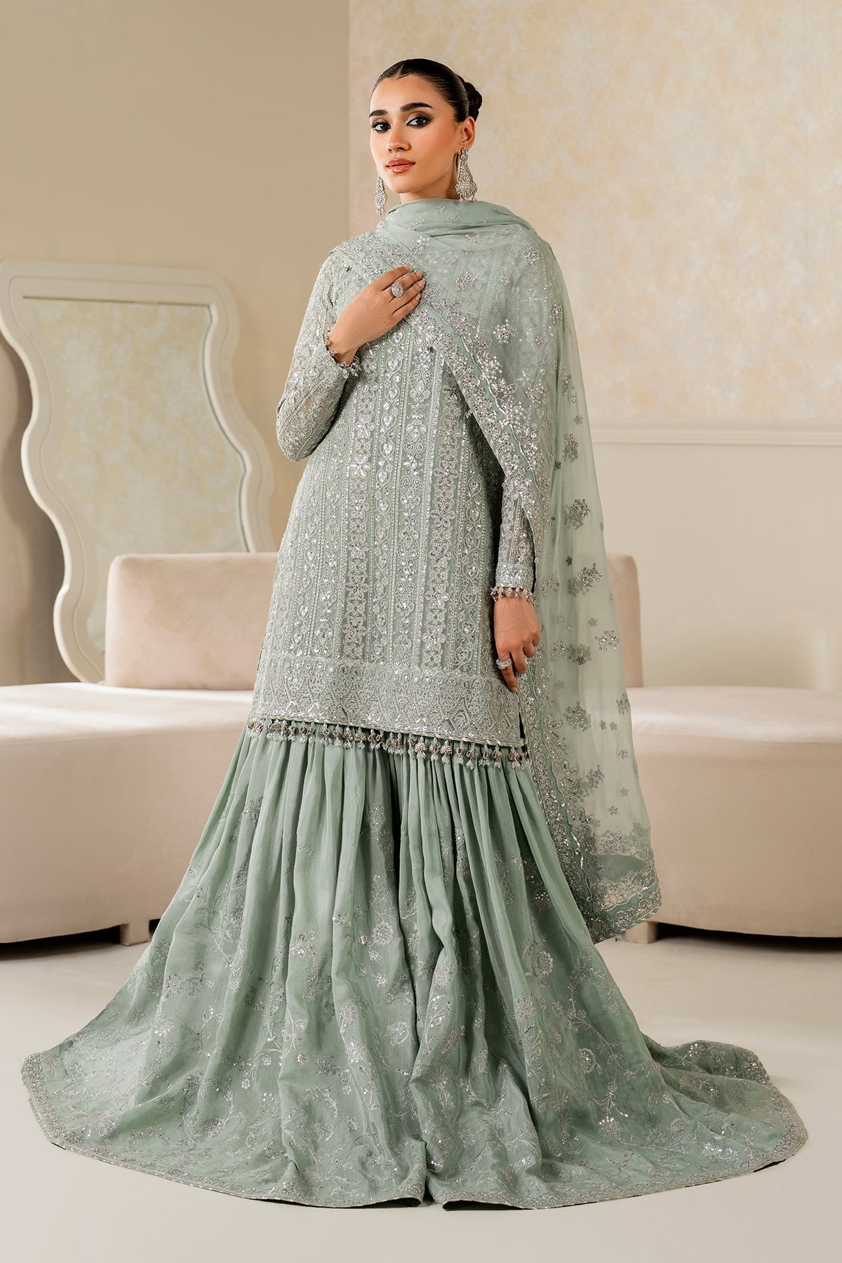Organza Suit (3-Piece) by Baroque – SF-4160, Photo 3
