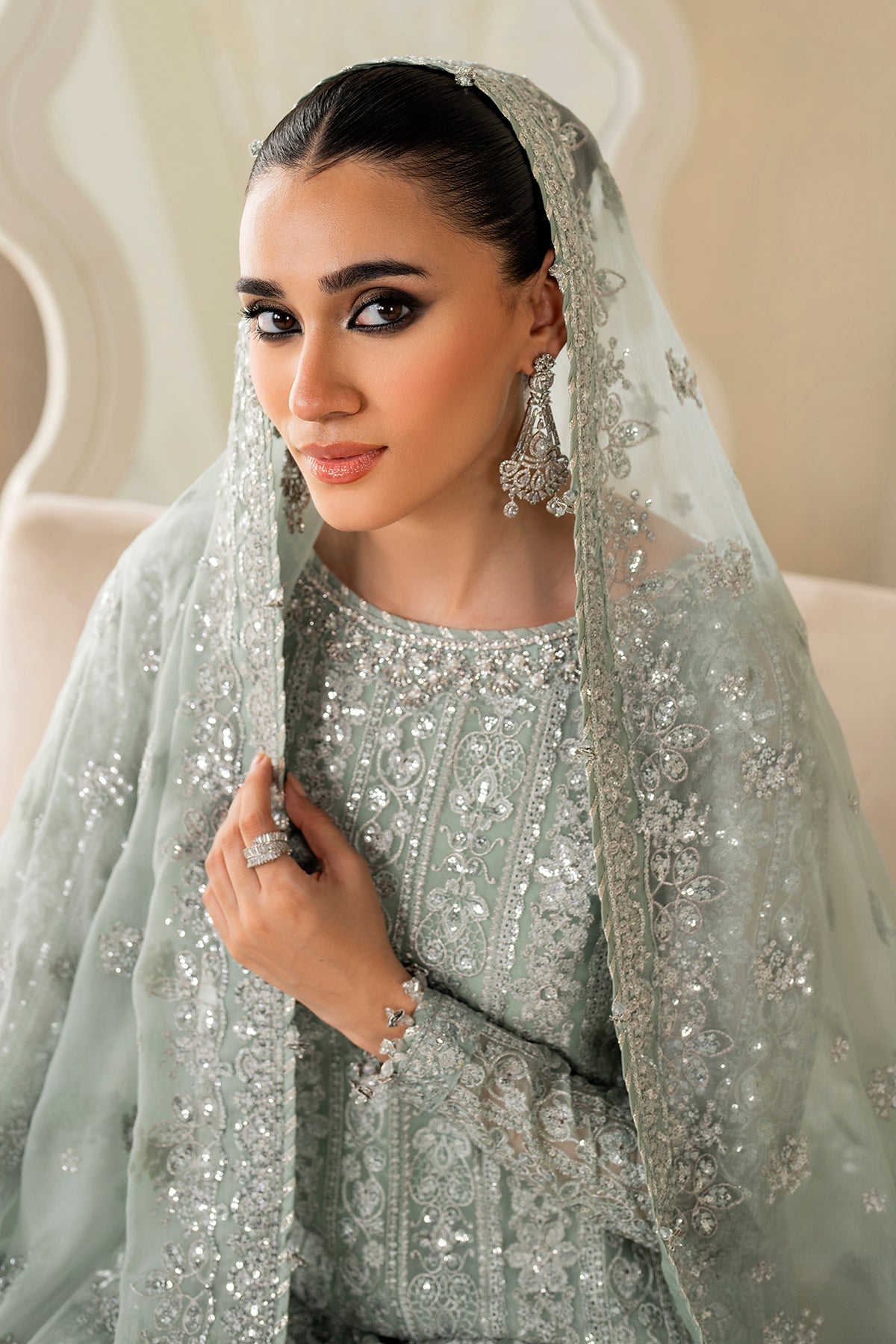 Organza Suit (3-Piece) by Baroque – SF-4160, Photo 7