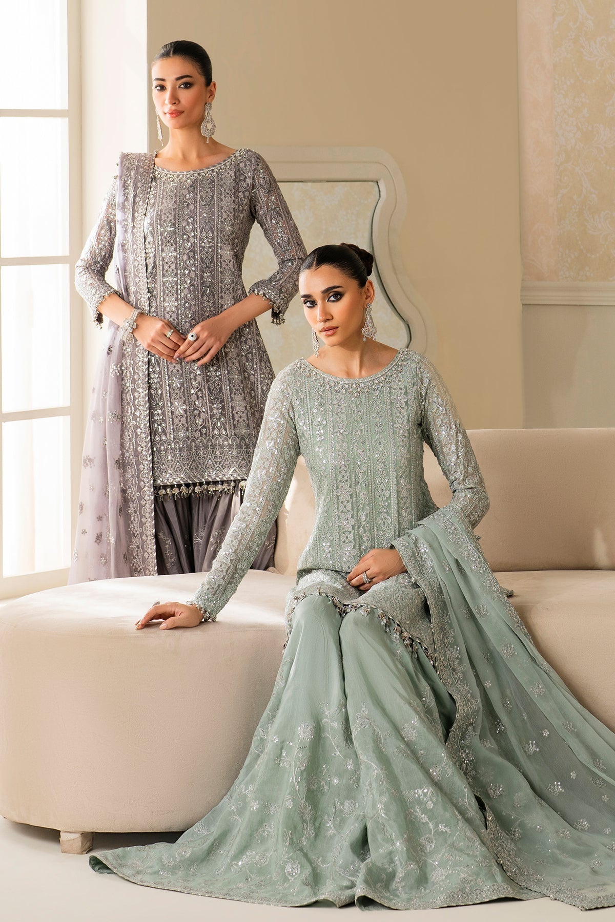 Organza Suit (3-Piece) by Baroque – SF-4160, Photo 14