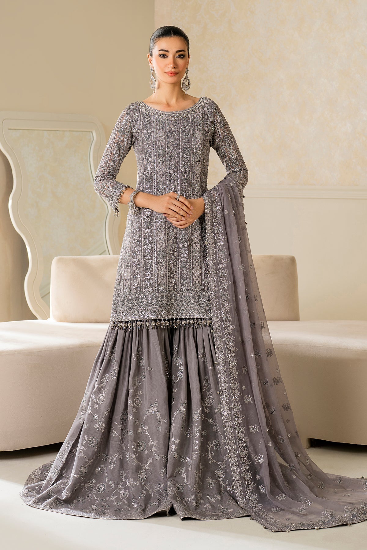 Organza Suit (3-Piece) by Baroque – SF-4161