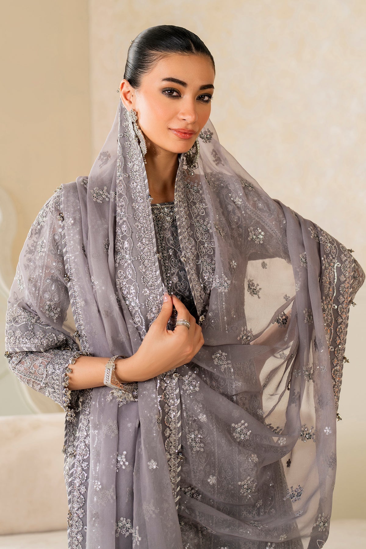 Organza Suit (3-Piece) by Baroque – SF-4161, Photo 7