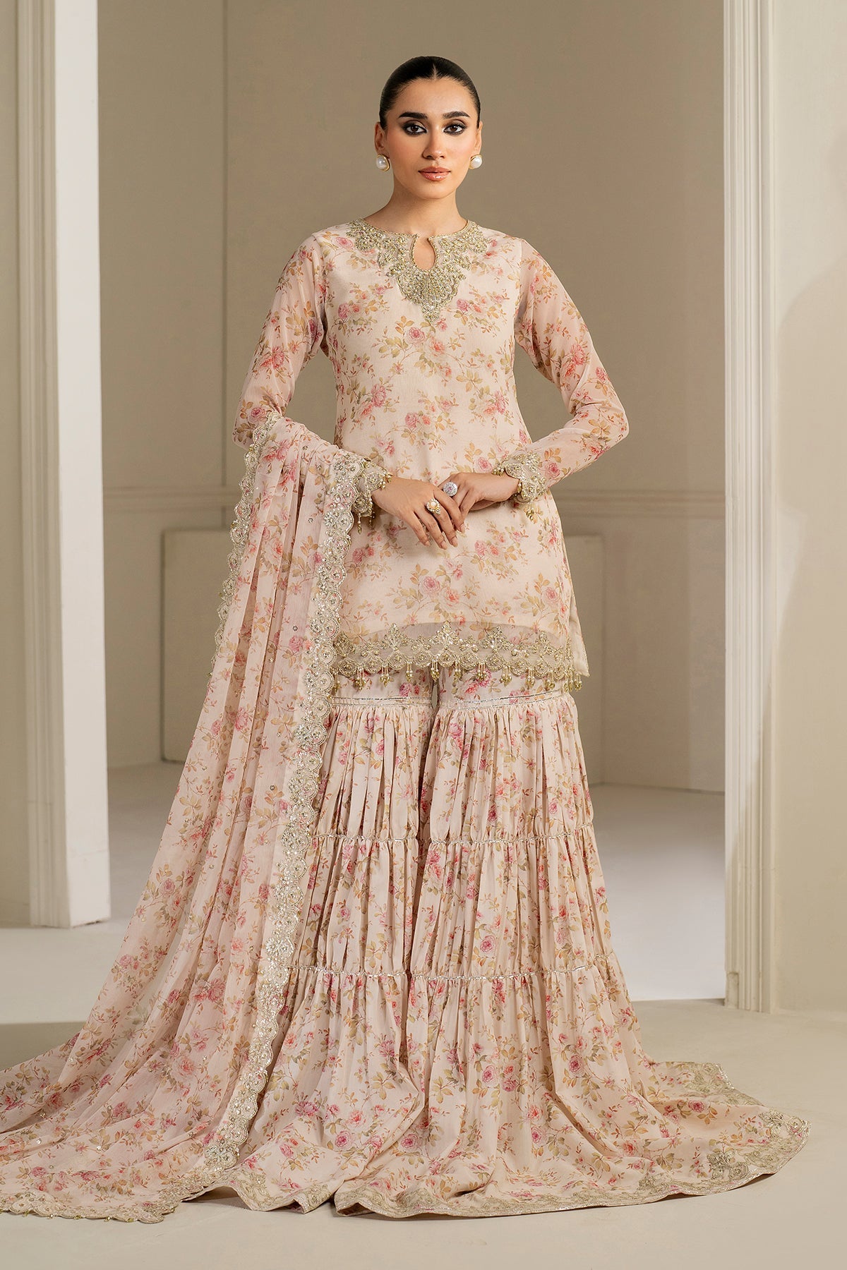 Organza Suit (3-Piece) by Baroque – SF-4164