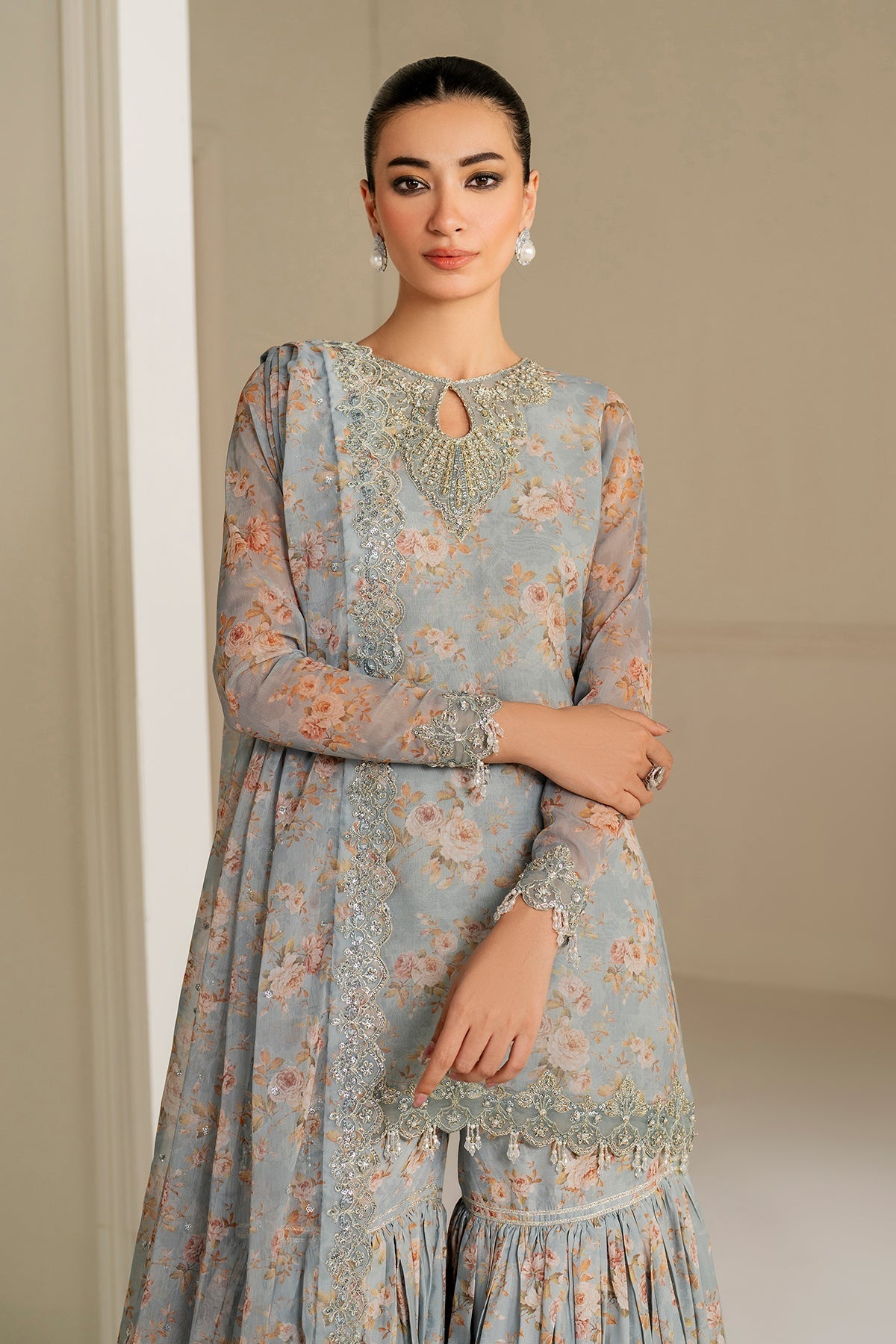 Organza Suit (3-Piece) by Baroque – SF-4165, Photo 4