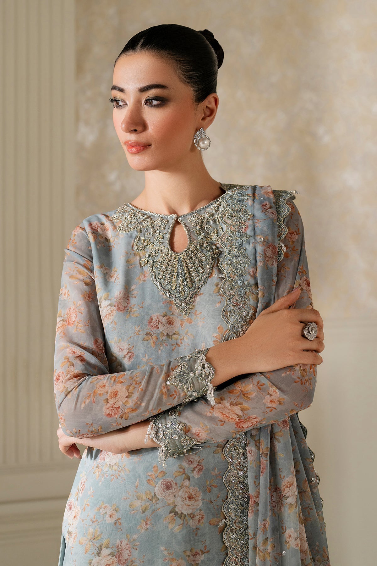 Organza Suit (3-Piece) by Baroque – SF-4165, Photo 5