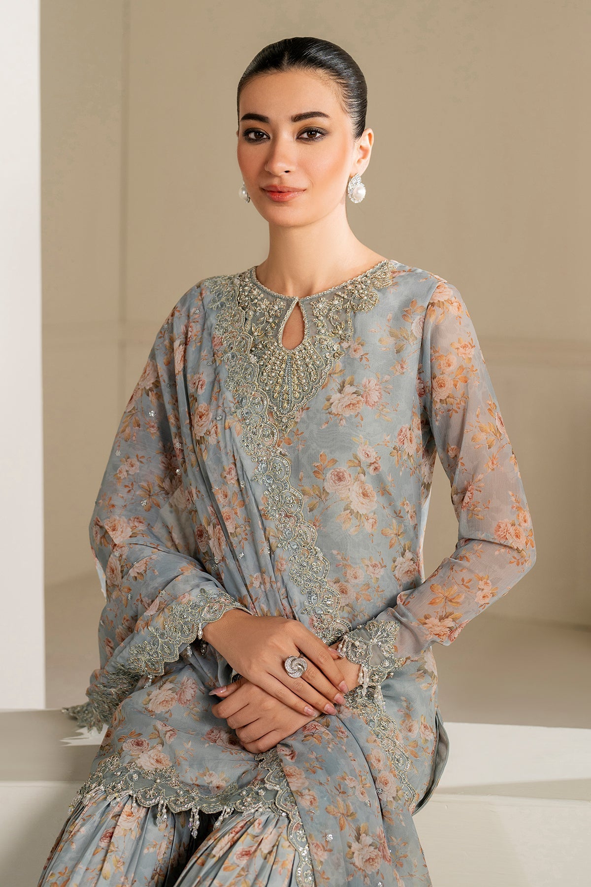 Organza Suit (3-Piece) by Baroque – SF-4165, Photo 7