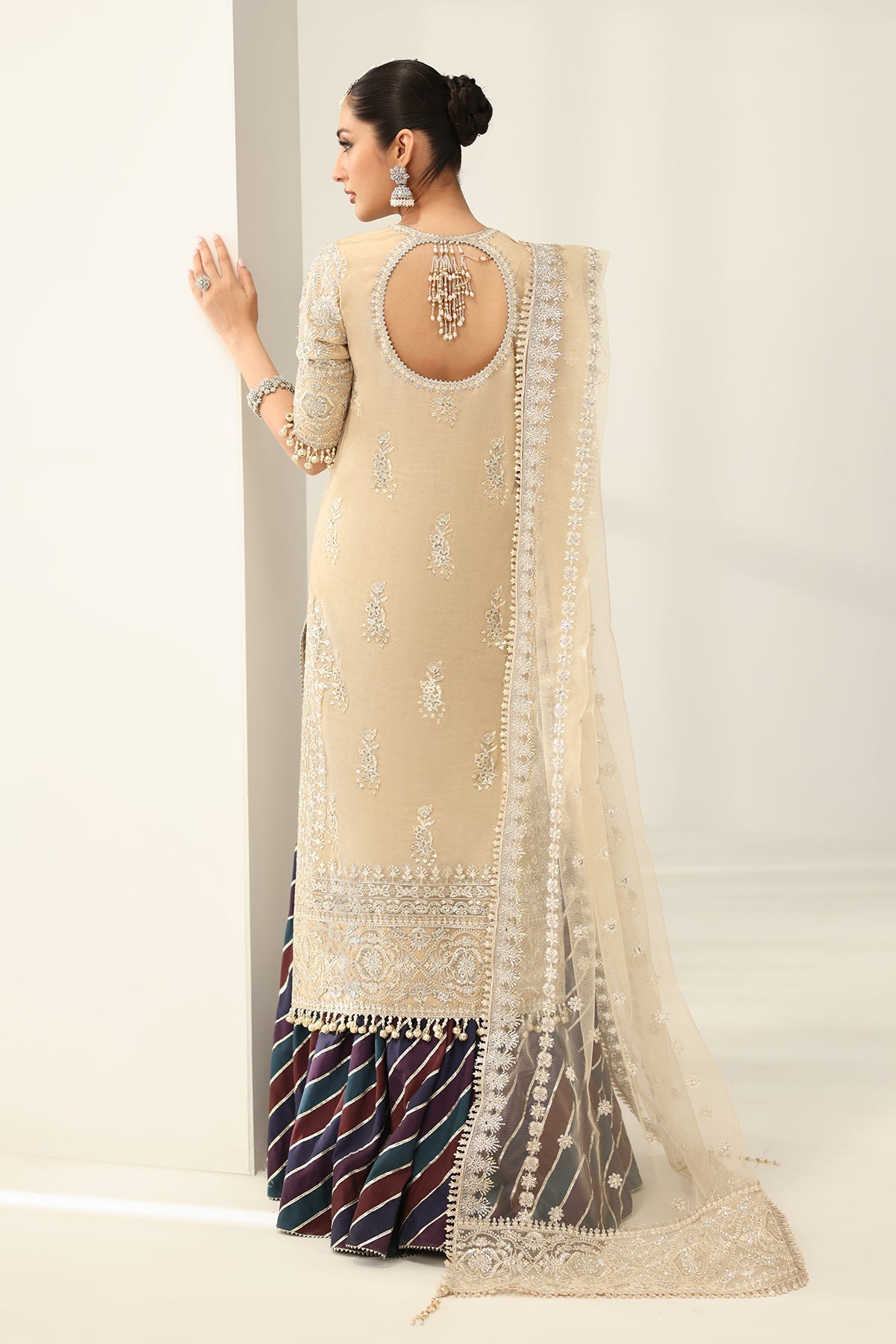 Organza Gharara Set (3-Piece) by Baroque – SF-4183, Photo 2