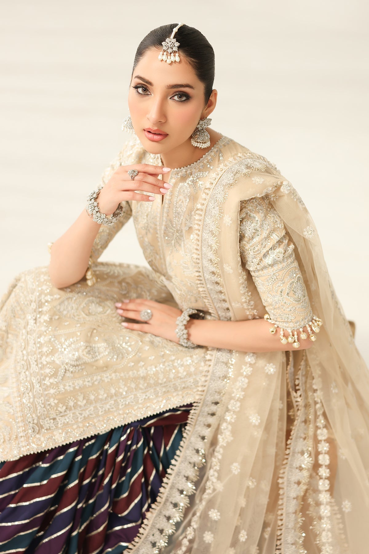 Organza Gharara Set (3-Piece) by Baroque – SF-4183, Photo 4
