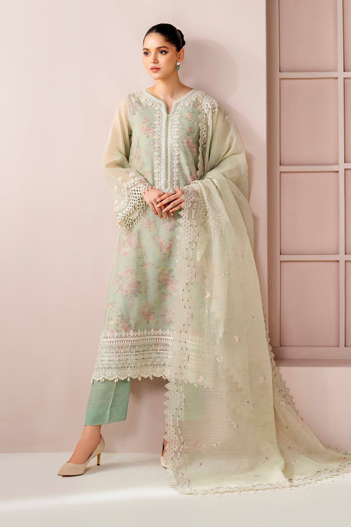 Organza Suit (3-Piece) by Baroque – SF-4188