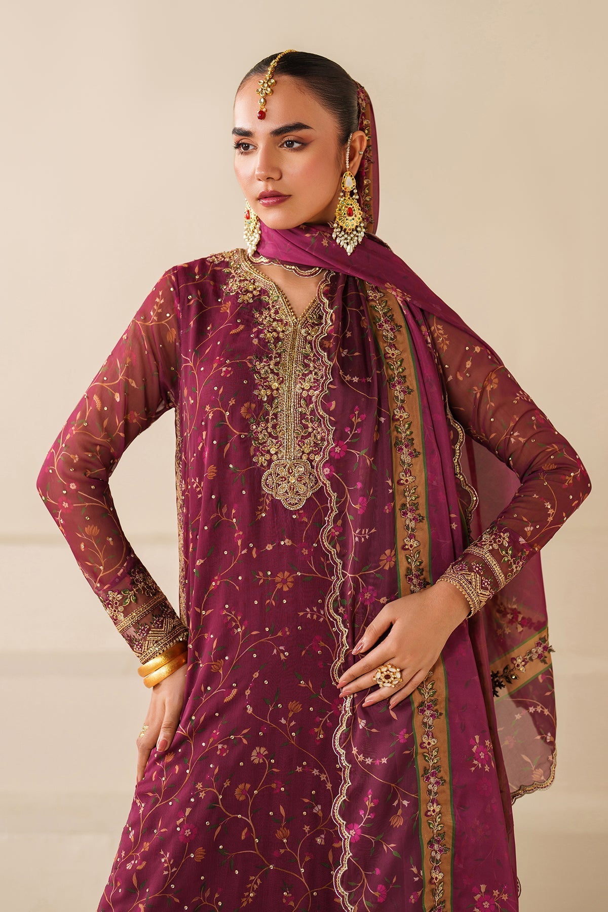 Organza Suit (3-Piece) by Baroque – SF-4277, Photo 5