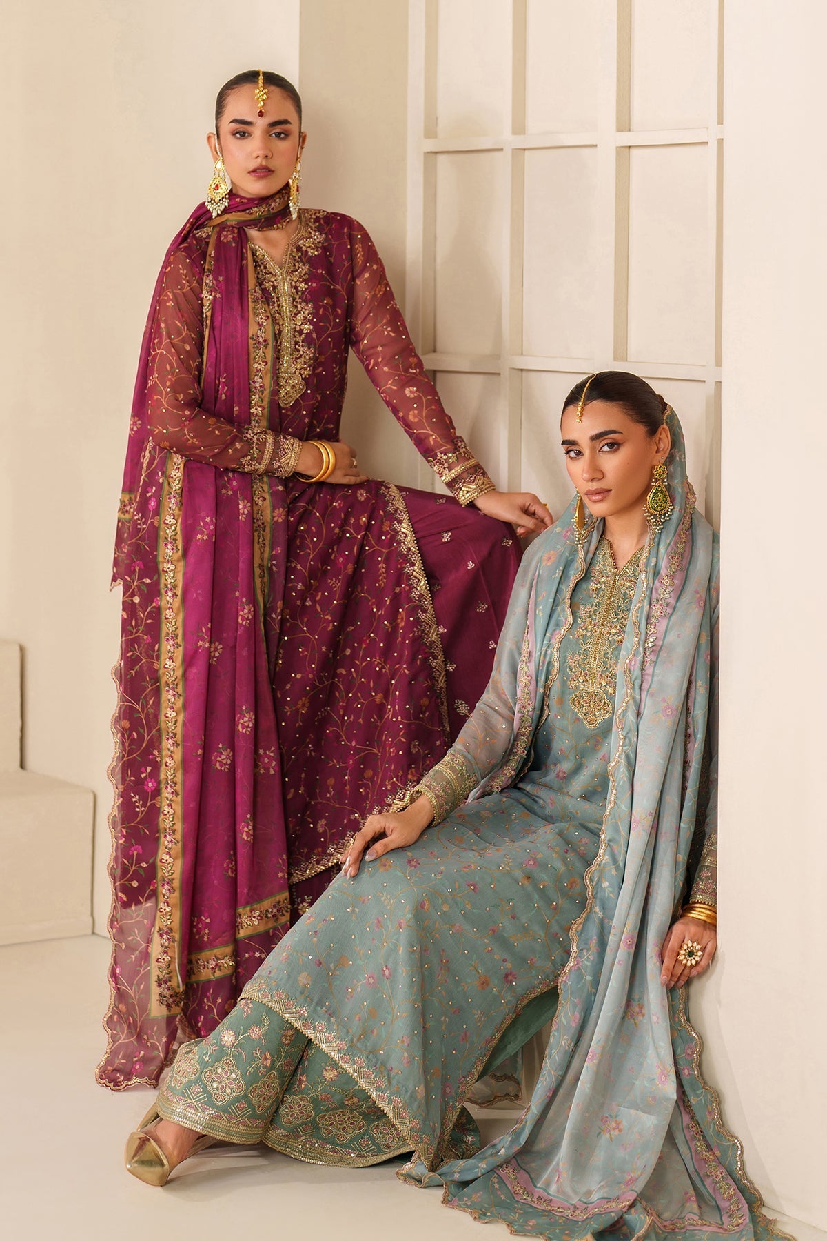 Organza Suit (3-Piece) by Baroque – SF-4277, Photo 10