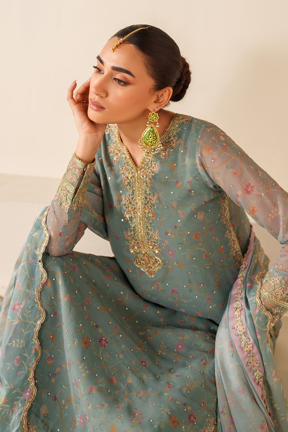 Organza Suit (3-Piece) by Baroque – SF-4278, Photo 3