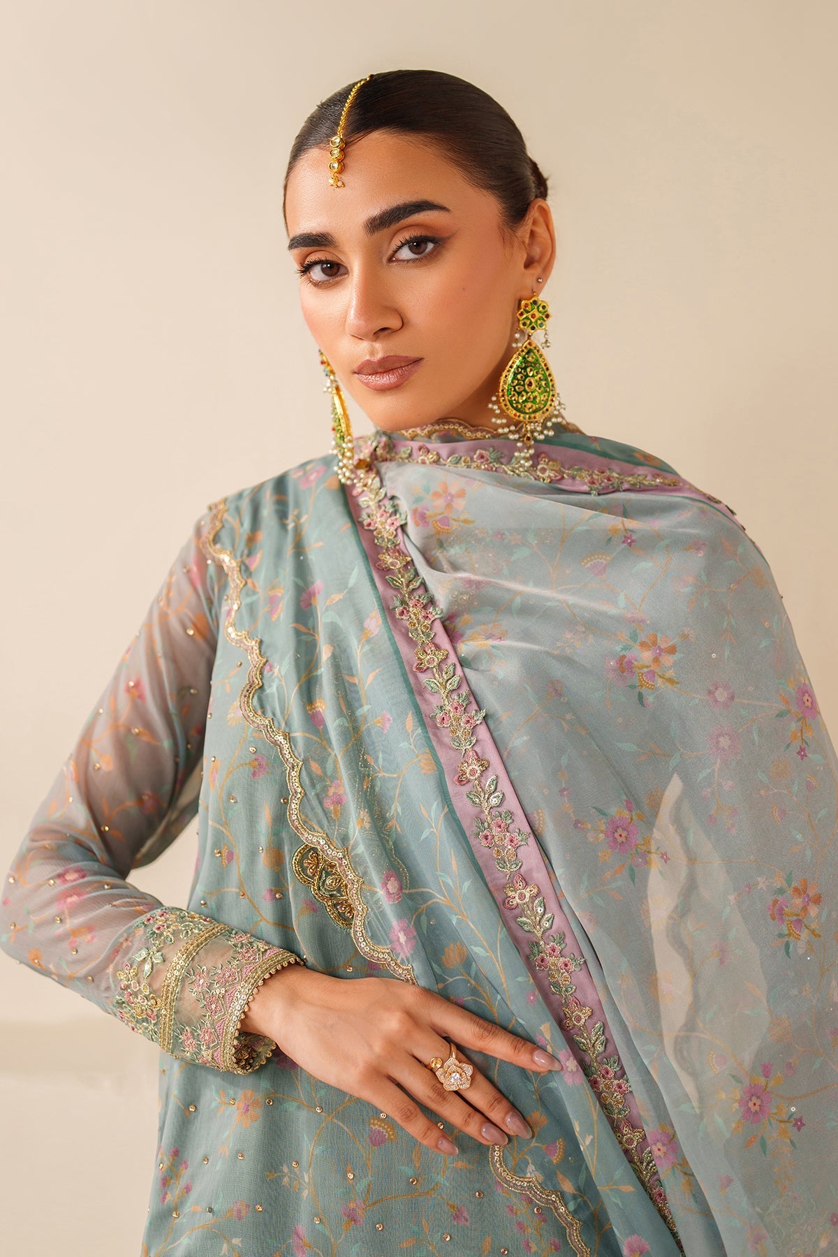 Organza Suit (3-Piece) by Baroque – SF-4278, Photo 5