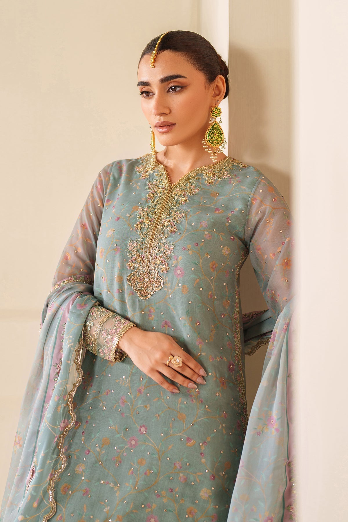 Organza Suit (3-Piece) by Baroque – SF-4278, Photo 6