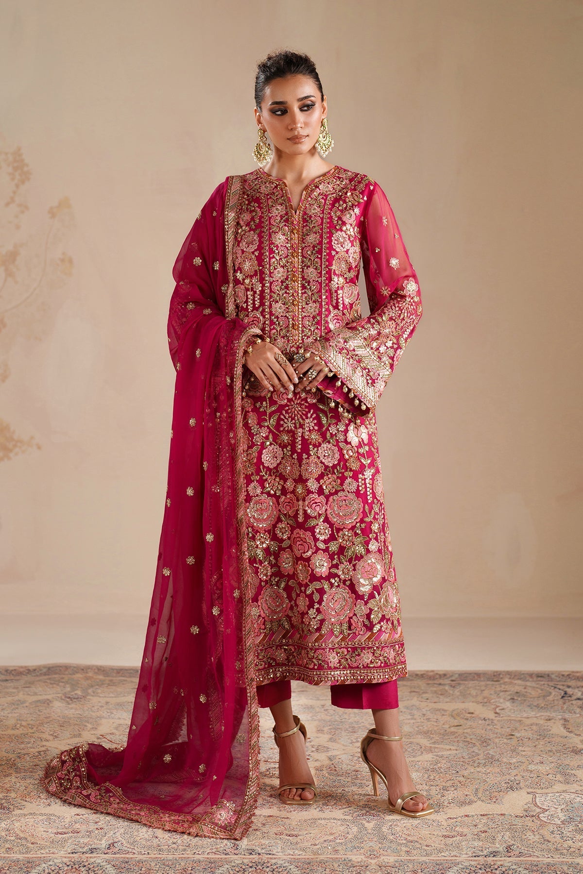 Organza Suit (3-Piece) by Baroque – SF-4363