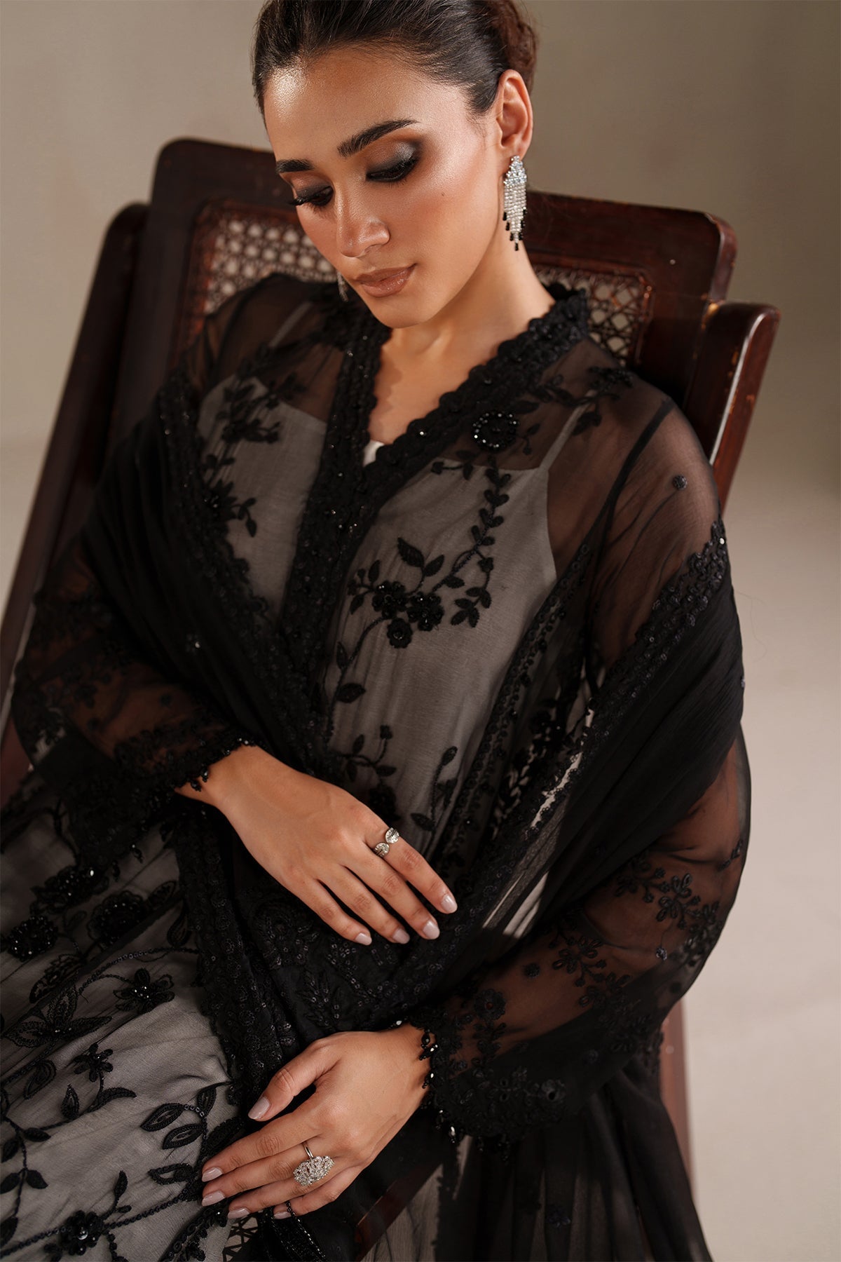 Organza Suit (3-Piece) by Baroque – SF-4365, Photo 3