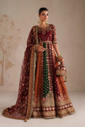 Maroon Raw Silk Suit (3-Piece) by Baroque – SF-4366