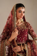 Maroon Raw Silk Suit (3-Piece) by Baroque – SF-4366, Photo 5