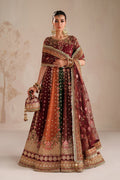 Maroon Raw Silk Suit (3-Piece) by Baroque – SF-4366, Photo 9