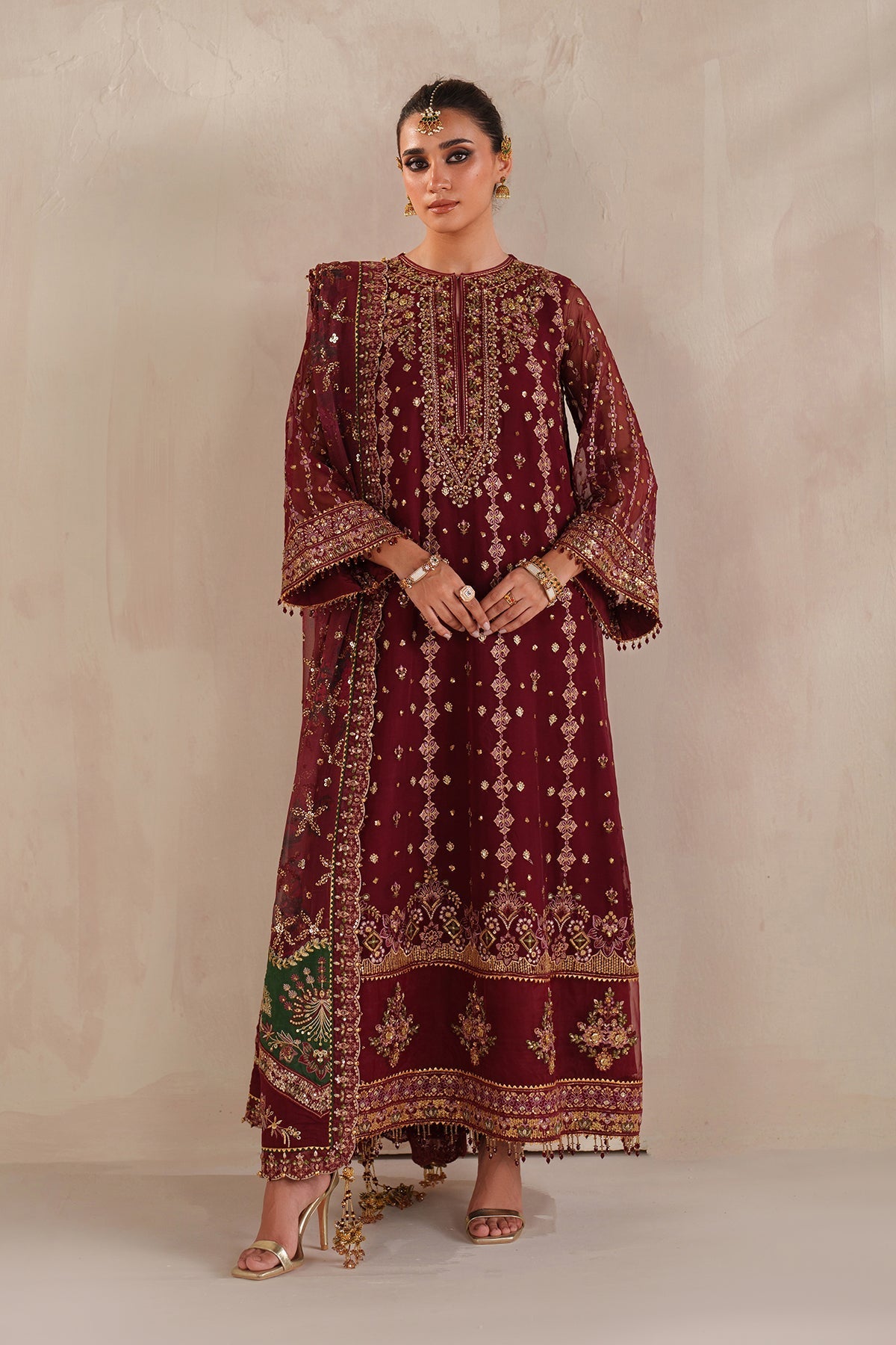 Organza Suit (3-Piece) by Baroque – SF-4367