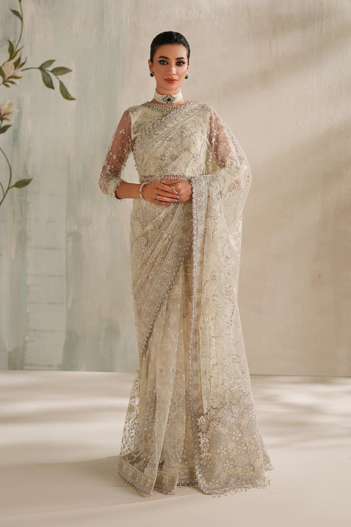 Organza Suit (3-Piece) by Baroque – SF-4372