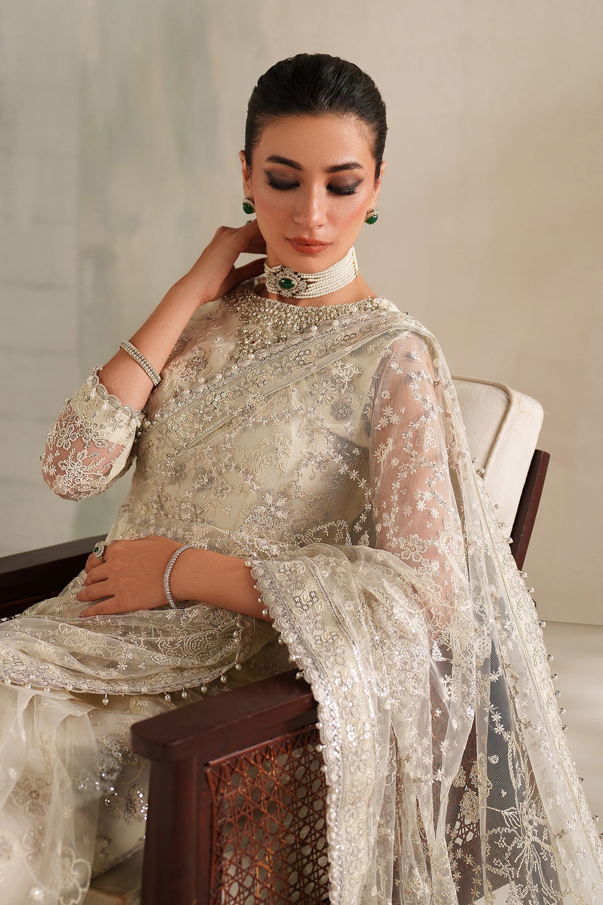 Organza Suit (3-Piece) by Baroque – SF-4372, Photo 7